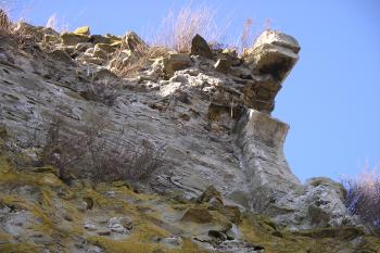 zřícenina dolního hradu Otaslavice (© Vlastislav Mareček, 02/2011)