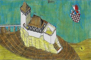 Hrad Pařez podle K. Mašína (© jan heřman, 05/2012)