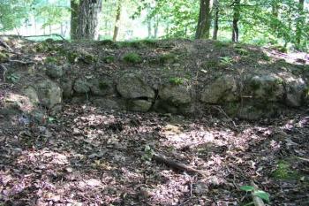Zbytky vstupní věže ( © Roman Řezáč 08/2004)