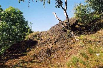 skalní výchoz ve východní části parku (© Ťava 05/2004)