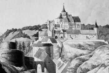pohled od západu ( © Franz Strüff, 1806)