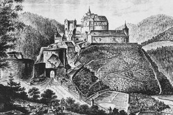 pohled od severozápadu ( © František Richter, 1817?)