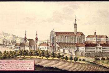 Sedlec na obr. I.A.Venuta z roku 1822 (© Ing. Karel Kubín, 09/2017)