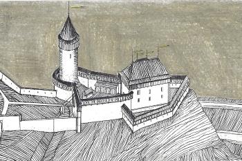 Rekonstrukce hradu pro 15. století (© jan heřman, 02/2012)