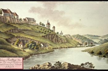 Rataje na obr. I.A.Venuta z roku 1820 (© Ing. Karel Kubín, 09/2017)