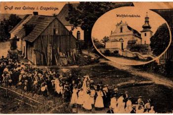 Procesí na dobové pohlednici. (anon.)