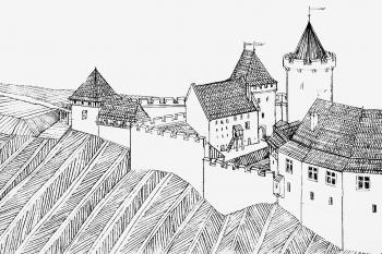 Pořešín ve vrcholné gotice (© jan heřman, 12/2014)