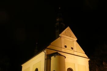 nasvícený kostel Všech Svatých ( © Jan P. Štěpánek 12/2008)