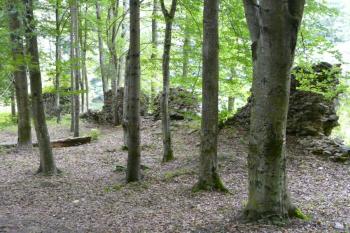 Zříceniny hradu v Příběnicích (© Jaroslav Šefčík, 08/2009)