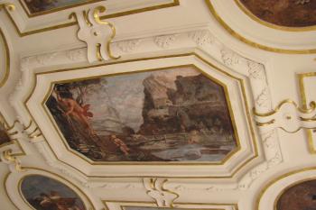 Nástropní malba - Kristovo narození (© Lenka Šíchová, 07/2010)