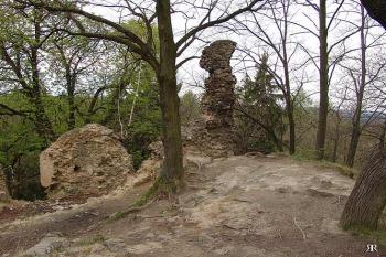 Zbytky zástavby jádra ( © Roman Řezáč 04/2005)
