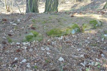 Část hlavní hradby na jv. (© Dušan Dohňanský  04/2022)