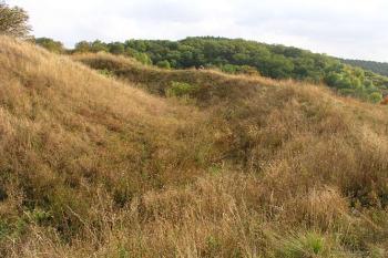 Příkop na západní straně ( © Roman Řezáč 10/2004)