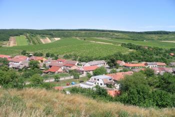 nádherný pohled z jádra hrádku na obec (© D Dohňanský, 07/2013)