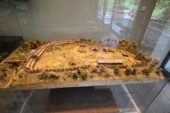 Model archeoparku ve vstupní budově (© Luděk Vláčil 06/2017)