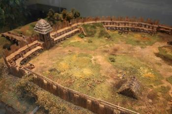 Model archeoparku ve vstupní budově (© Luděk Vláčil 06/2017)