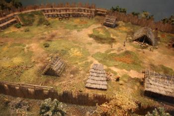 Model archeoparku ve vstupní budově (© Luděk Vláčil 06/2017)