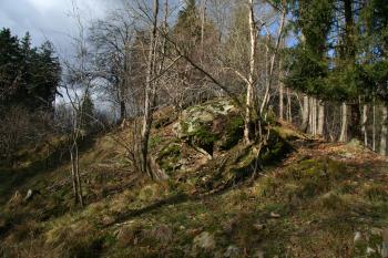 Celá ostrožna od nejnižšího místa ( © Petr Nožička 11/2010)