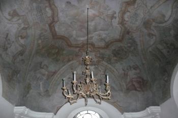 Barokní freska nad kaplí (© Ondřej Navrátil, 11/2008)