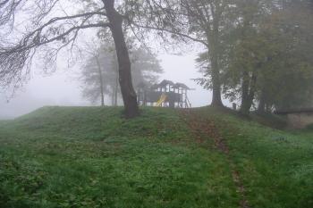 Pohled na tvrziště od jihu (© D Dohňanský, 11/2014)