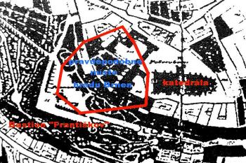  ( © mapa stabilního katastru z r.1825 (Města a městečka-K.Kuča))