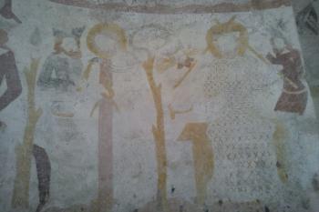 Detail pašijového cyklu ze západní apsidy (© Jan Večeřa, 07/2014)