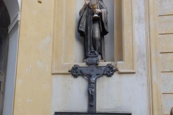 Náhrobek břevnovského opata Placida Matěje Beneše (© Johannes Cladis, 09/2014)