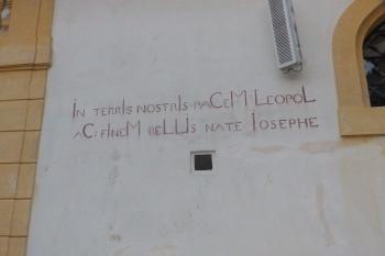 Votivní nápis k narození Josefa I. (© Johannes Cladis, 09/2014)