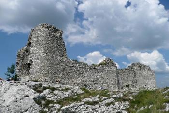 celkový pohled na zříceniny Sirotčího hradu od jihozápadu ( © Jan P. Štěpánek 07/2010)