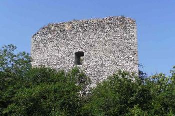 Pohled na východní frontu jižní dispozice hradu (© Jan P. Štěpánek 07/2006)