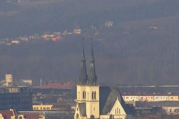 kostel v Přívoze od Hladnovské vodárny ( © Jan P. Štěpánek 02/2008)