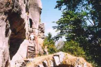 Schody na hlavní věž (2003 ©Petr Šantrůček)