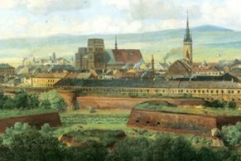 Olomoucká pevnost kolem r. 1900. (zdroj: http://cisarska-pevnost.cz)