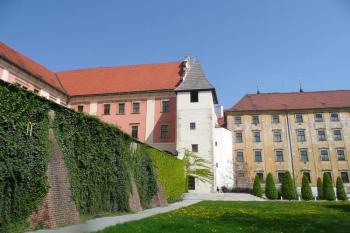 hlavní středověká hradba a věž bývalé Židovské brány ( © Jan P. Štěpánek 05/2009)