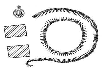 plán podle J. Čížka ( © J. Čížek, kresba J. Úlovec)