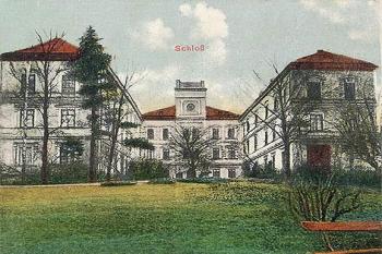 Zámek Dolní Benešov v roce 1910 ( © archiv města Dolní Benešov)