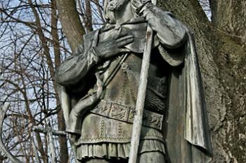 Socha sv. Huberta ( © Luděk Pitter 02/2007)