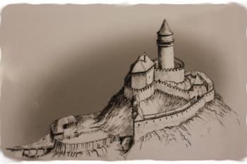 středověká podoba hradu (©  07/2014)