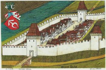 Stará Dubá -podhradní městečko Odranec (© jan heřman, 02/2015)