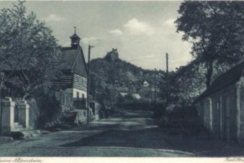 Starý Berštejn - historická pohlednice z roku 1925 (soukr.sbírka IvoR) ( © anon.)