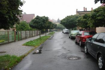 cesta podél západní strany lokality (© D Dohňanský, 10/2015)