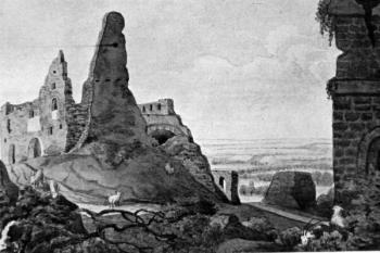 Starý Jičín v roce 1838 ( © Jan Erazim Vocel, 1838)