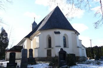 presbyteriální strana kostela od jihovýchodu ( © Jan P. Štěpánek 02/2008)