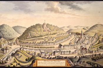 Město na obr. I.A.Venuta 1802 (© Ing. Karel Kubín, 09/2017)