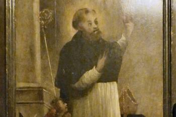 Detail malovaných dveří (© Johannes Cladis, 05/2014)