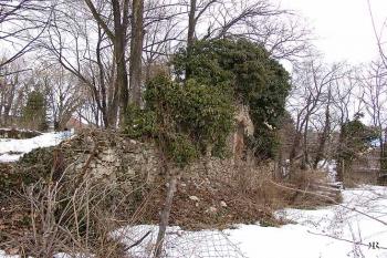 Zachovaná zeď zámku ( © Roman Řezáč 03/2005)