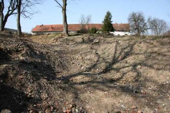 Východně od tvrziště ( © Luděk Pitter 03/2007)