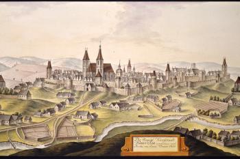Město na obr. I.A.Venuta z roku 1810 (© Ing. Karel Kubín, 09/2017)