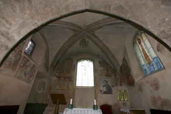 Interiér boční kaple Jana Nepomuka Neumanna (pův. kaple sv. Barbory) ( © Filip Matoušek 09/2010)
