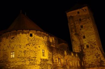 Švihov - noční pohled na hrad (© Pavel Jarý,  26.08.2006)